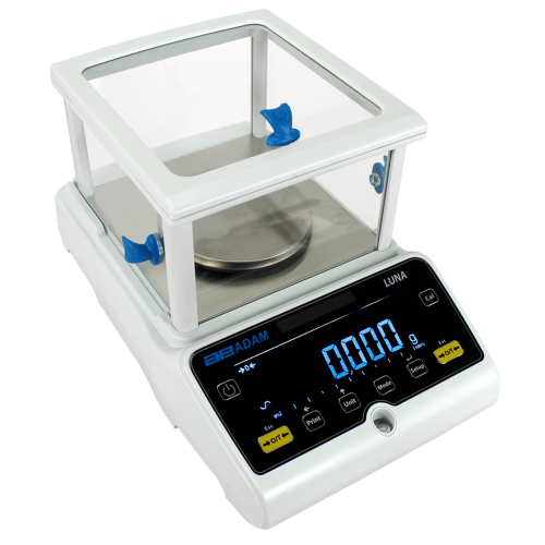 Adam Equipment Luna Precision Balances with Draft Shield, 220 g Capacity, 0.001 g Readability, 120 mm Diameter Pan Size - LPB 223e - Click Image to Close